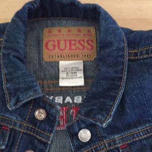 Guess jean jacket size 6-9 months